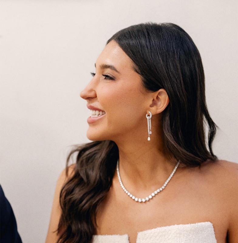 Trejours customer wearing luxury jewelry — slide 1