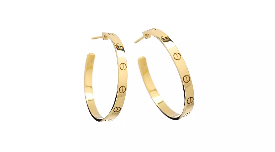 Cartier Love Hoop Earrings