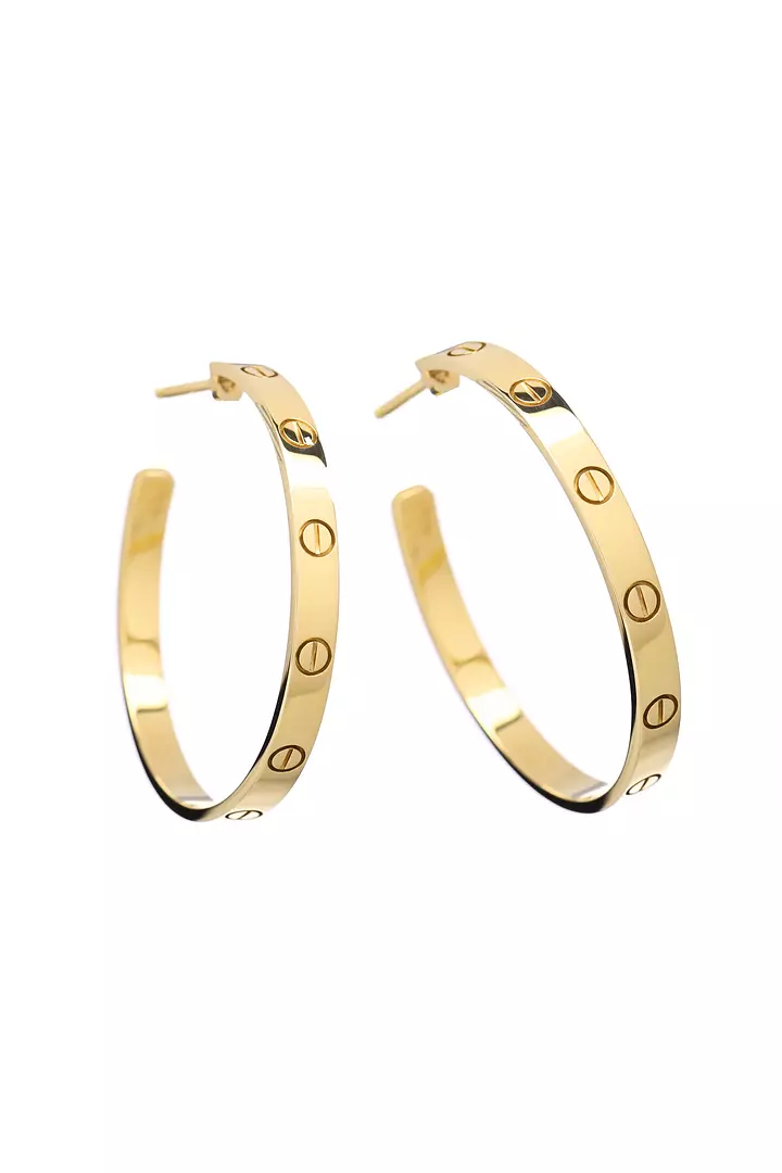Cartier Love Hoop Earrings