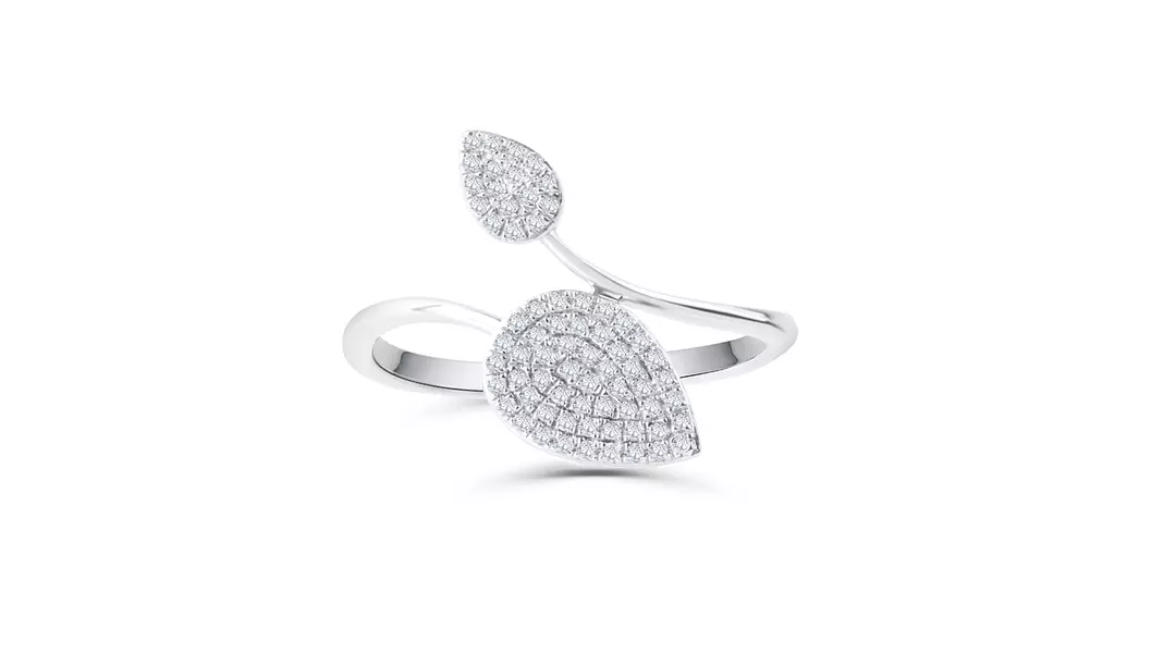Turn a New Leaf Diamond Ring