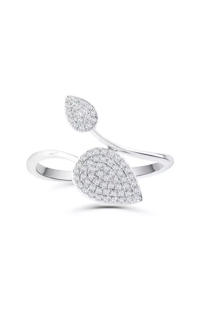 Turn a New Leaf Diamond Ring
