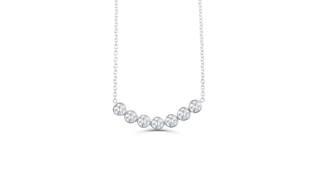 All Smiles White Gold Diamond Necklace