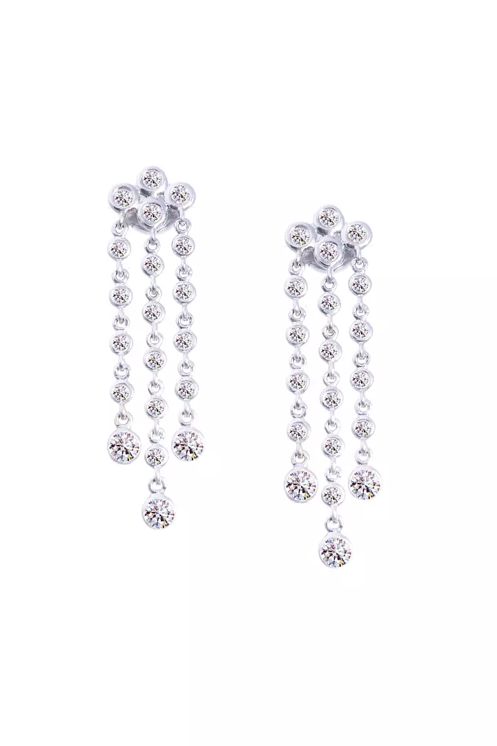 Fountain of Diamonds Drop Earrings