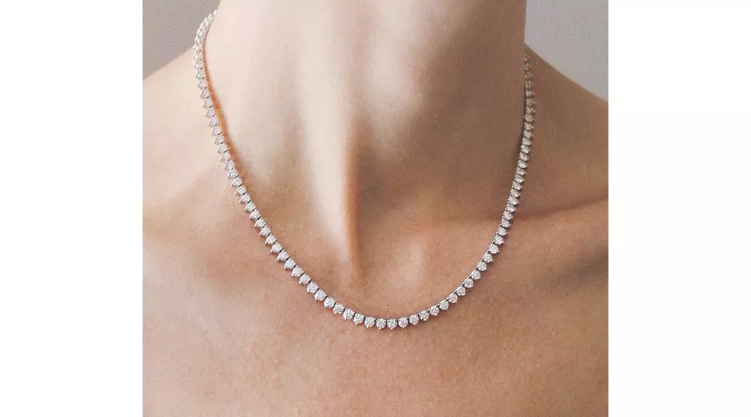 Eco Diamonds Line Necklace