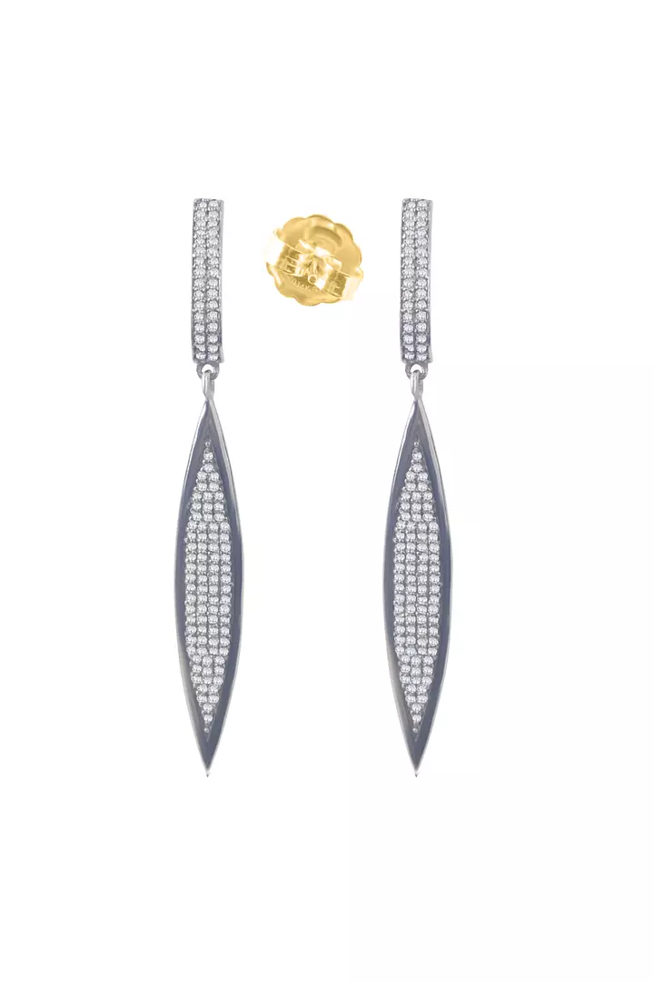 Raw Natural Diamonds Drop Earrings