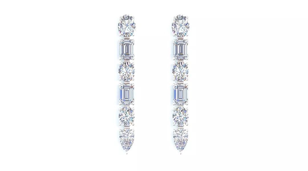 Aurora Eco Diamond Drop Earrings