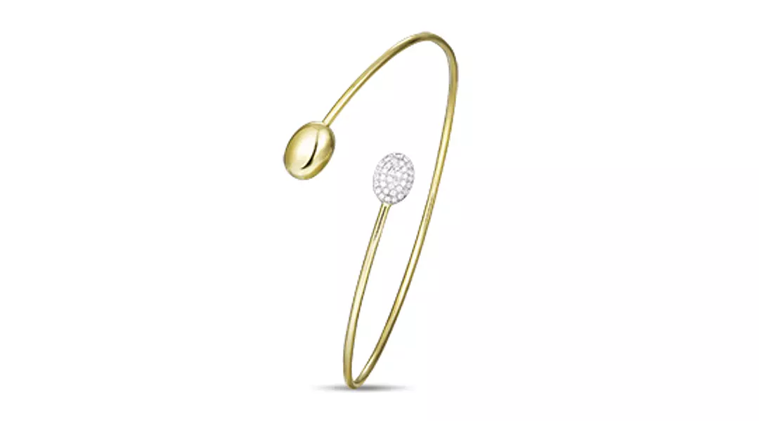 Double Pod Diamond Bangle