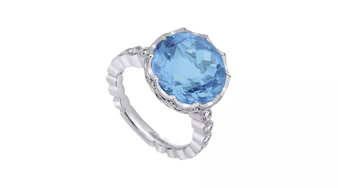 Lake of Memories Blue Topaz Ring