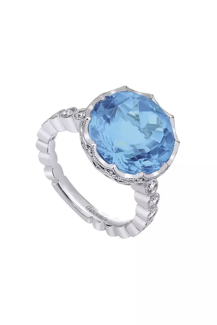 Lake of Memories Blue Topaz Ring