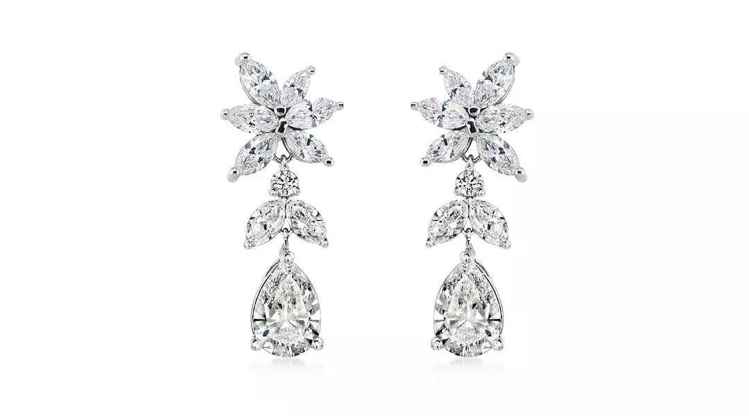 Belvedere Marquise Eco Diamond Drop Earrings