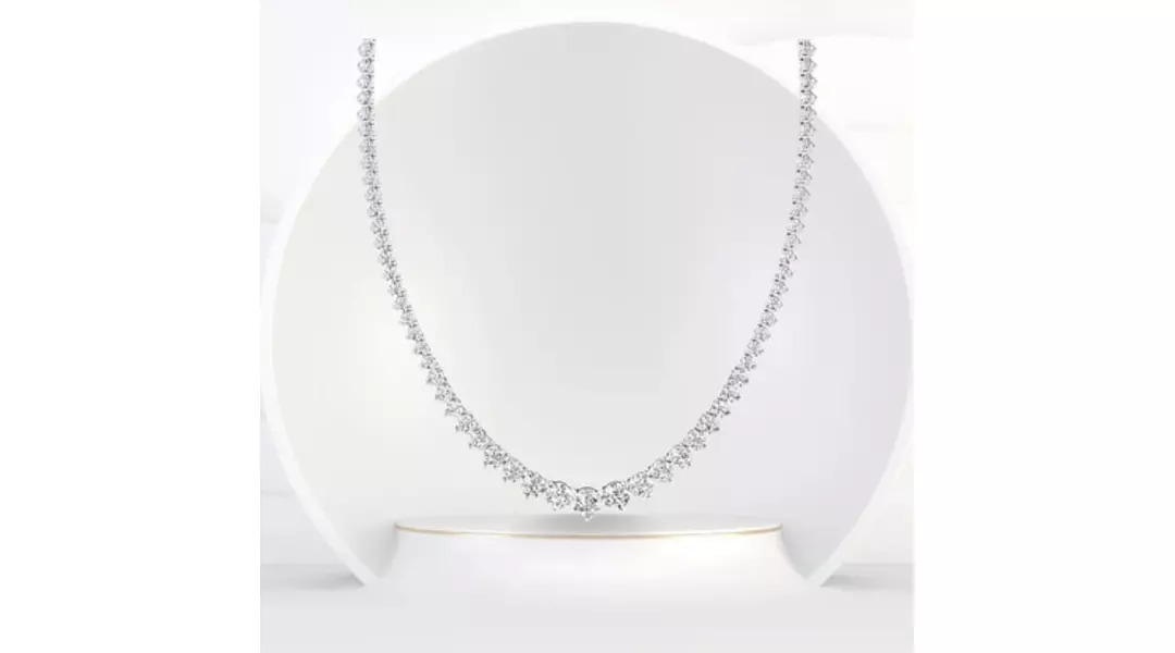 Riviera Graduated Diamond Tennis Necklace 
