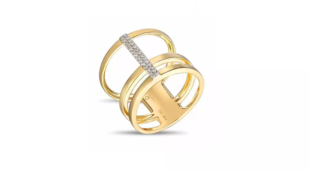 Between the Lines Diamond Ring
