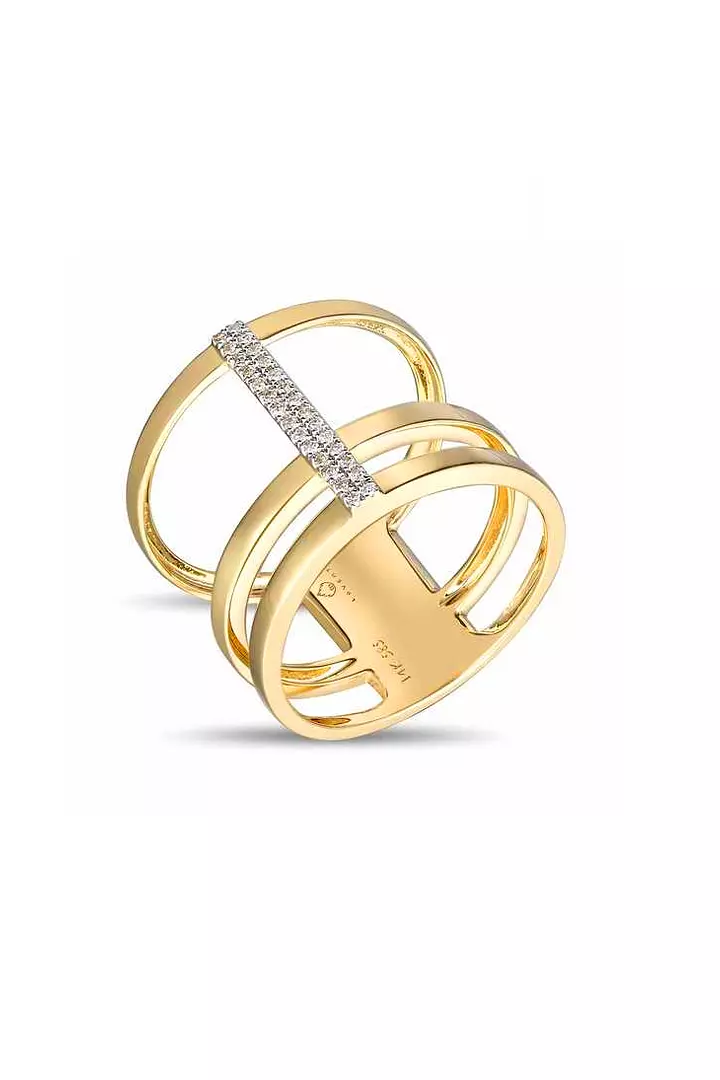 Between the Lines Diamond Ring