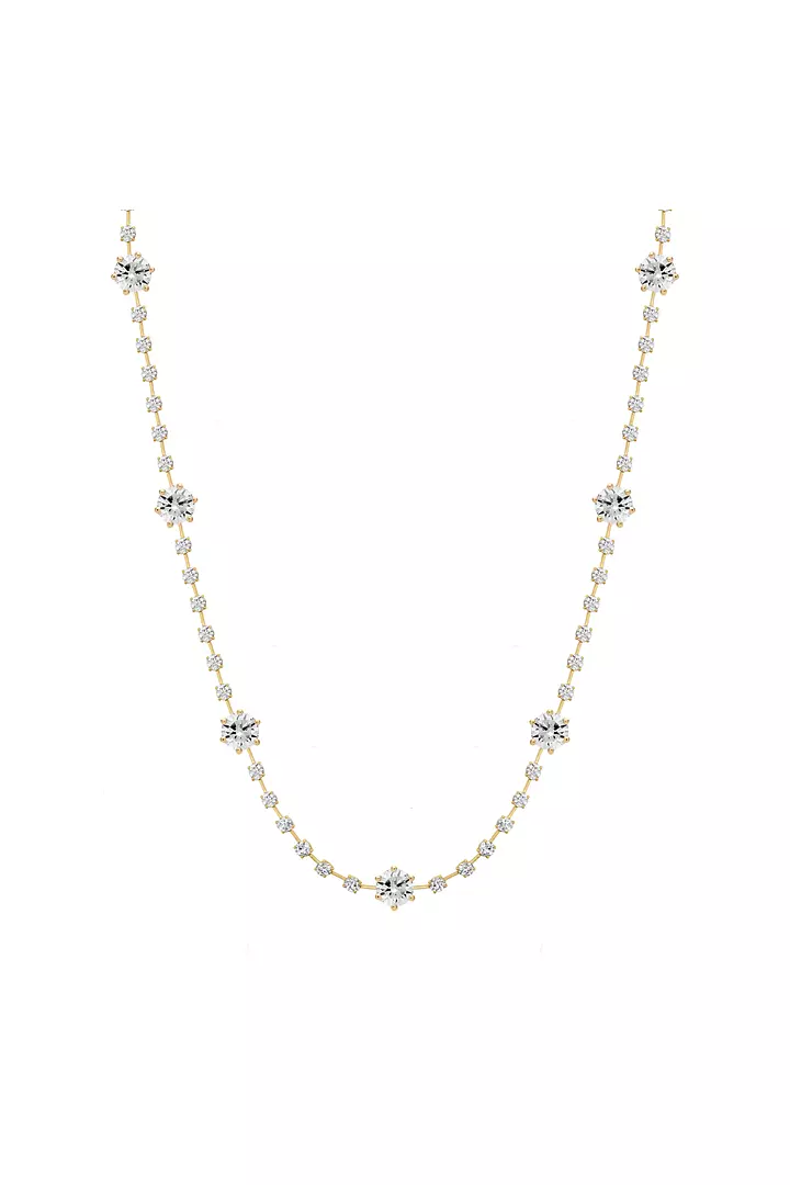 Aria Alternating Eco Diamonds Fancy Tennis Necklace