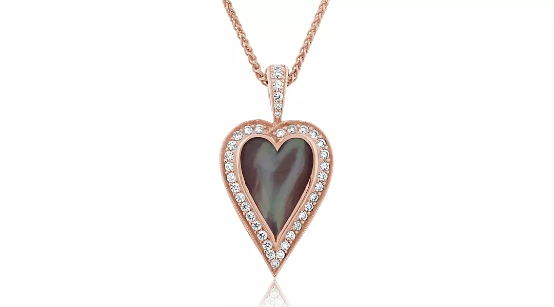 Kabana Rose Heart Pendant
