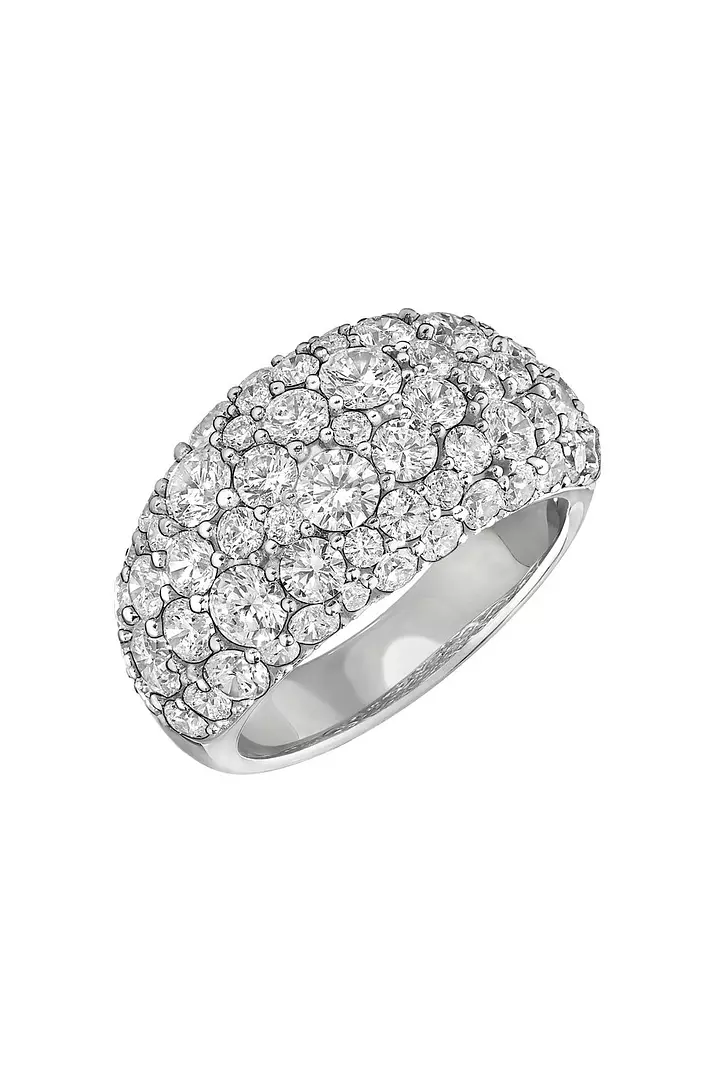 Pave Eco Diamonds Pave Dome Cocktail Ring