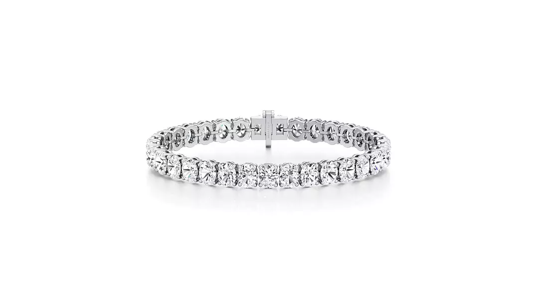 Classic Oval Eco Diamond Tennis Bracelet