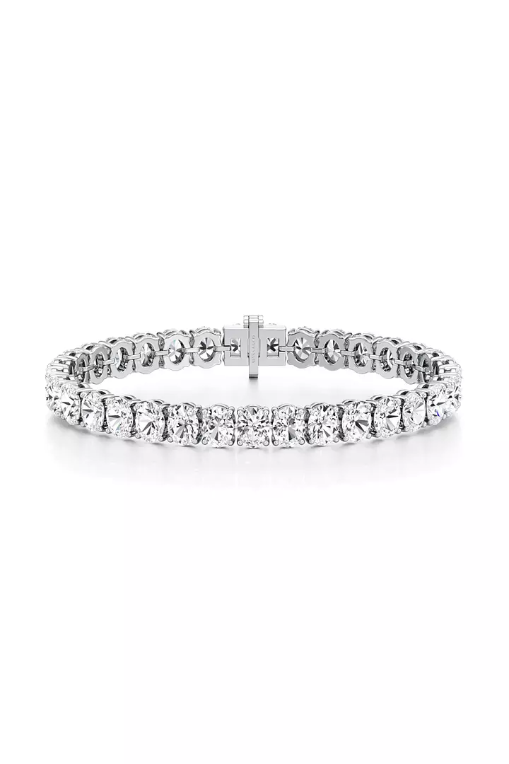 Classic Oval Eco Diamond Tennis Bracelet