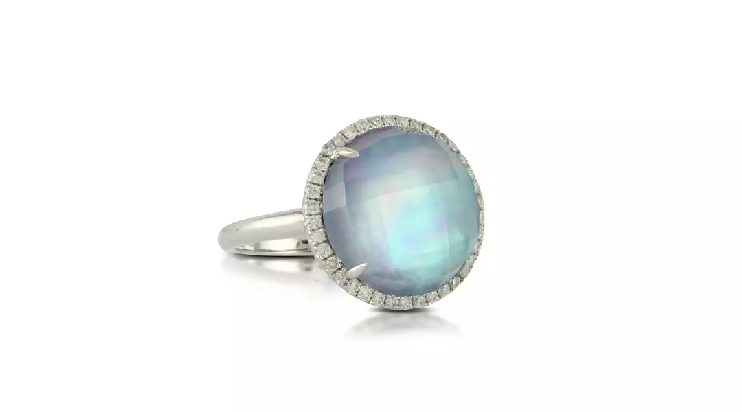 Doves Ivory Sky Diamond Cocktail Ring
