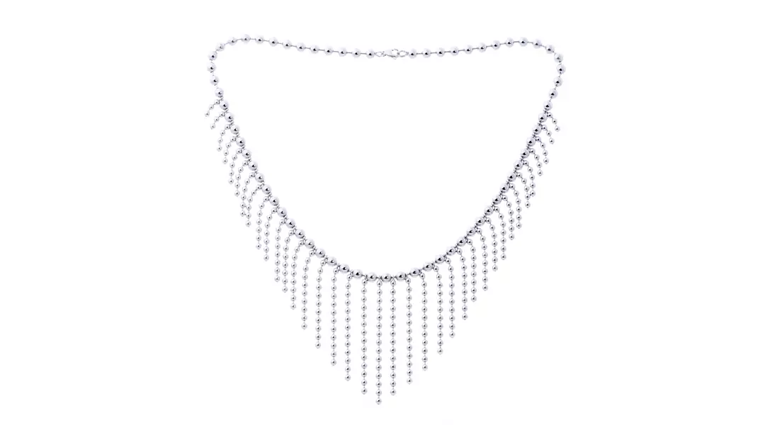 Italian Caviar Bib Necklace