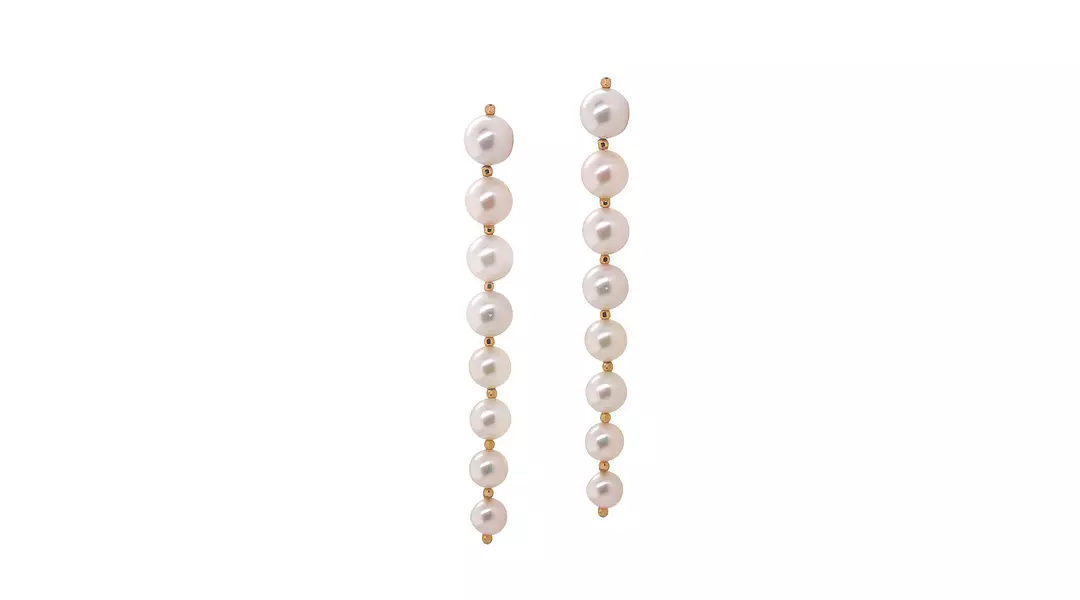 Cultured Pearls Graduated Drop Earrings