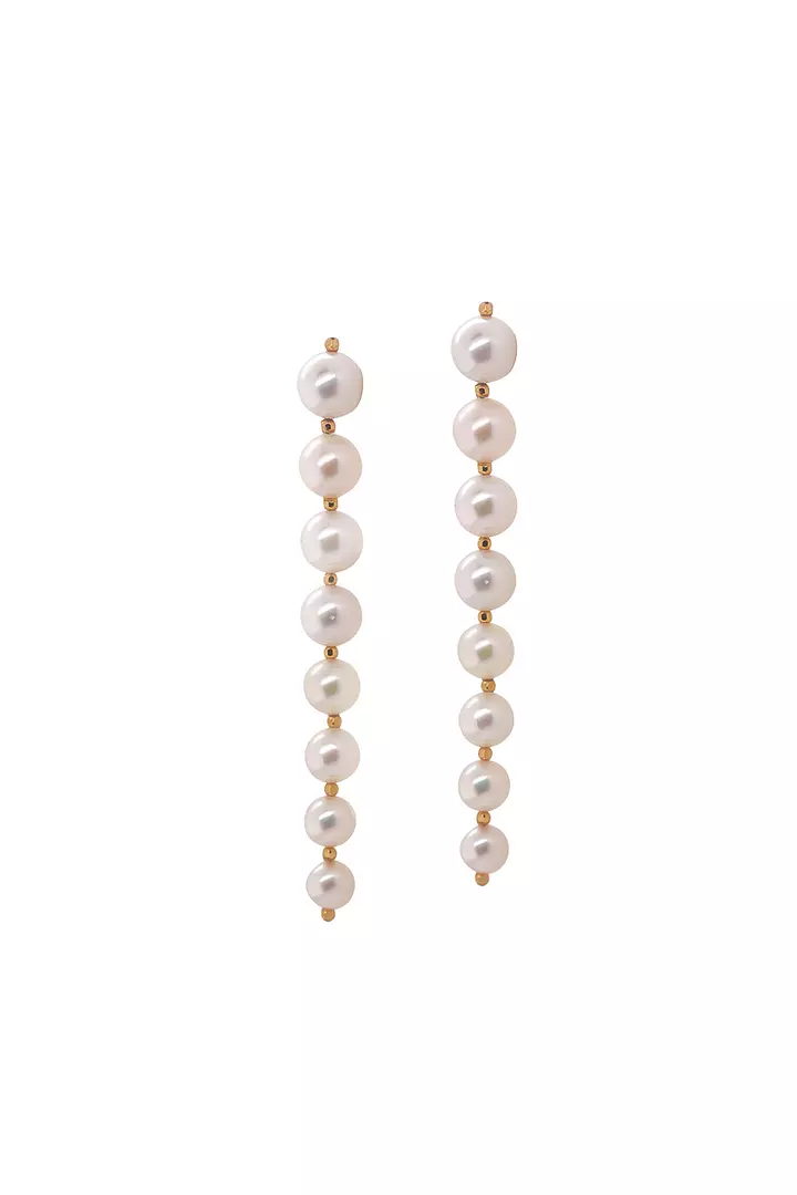 Cultured Pearls Graduated Drop Earrings