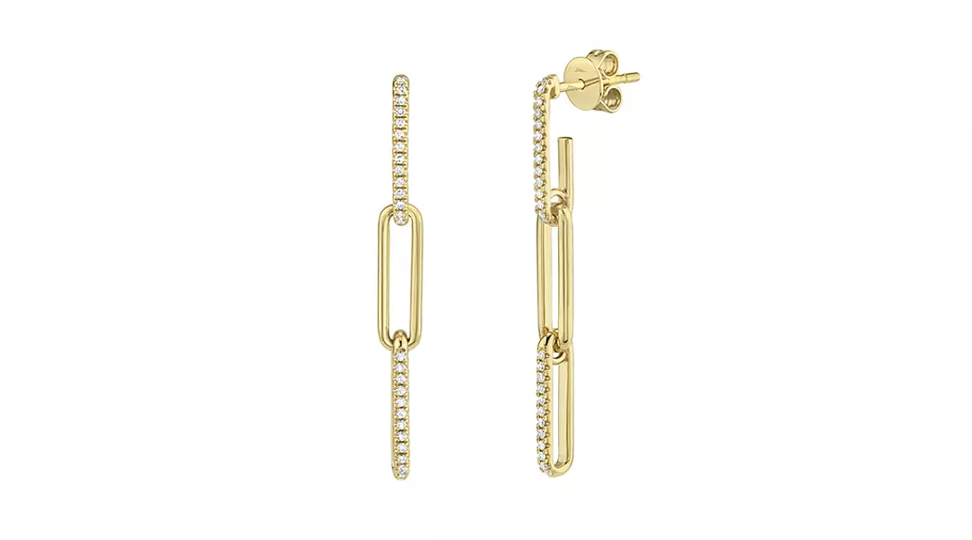 Paper Clip Drop Earrings