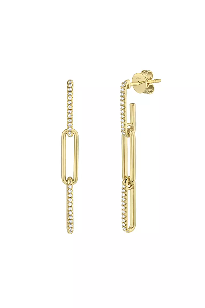 Paper Clip Drop Earrings