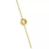 Chevron Smiles Diamond Bezel Necklace