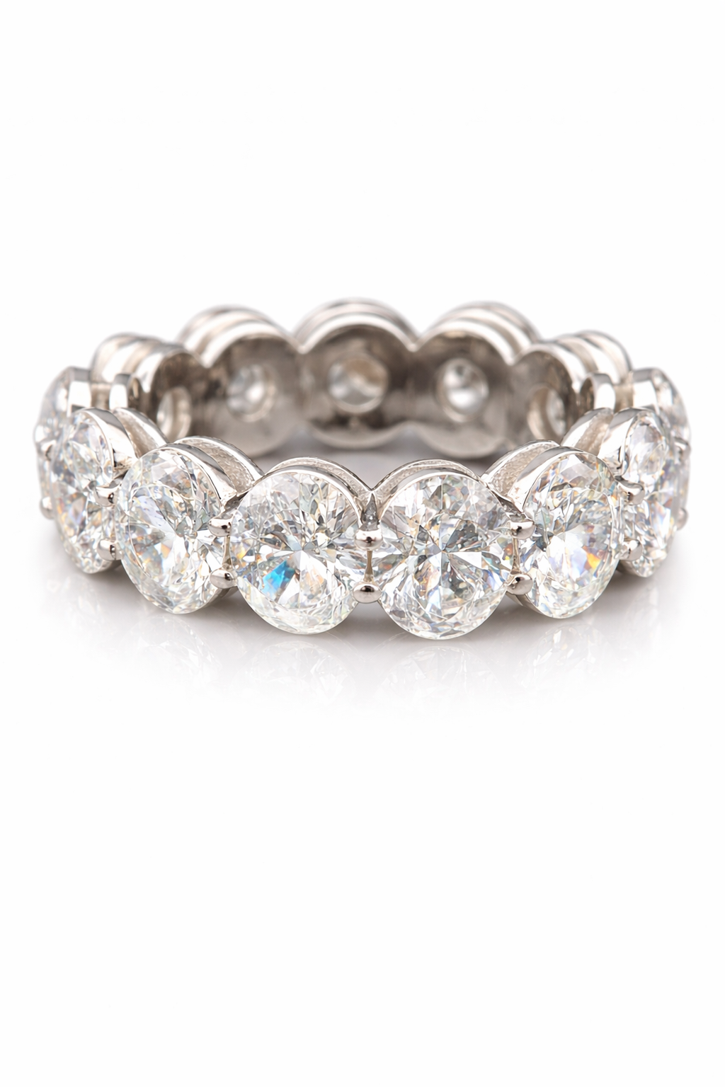 Signature Sparkle Oval Eco Diamonds Eternity Ring