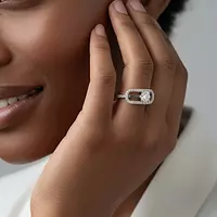 Clover Pave Diamond Fashion Ring