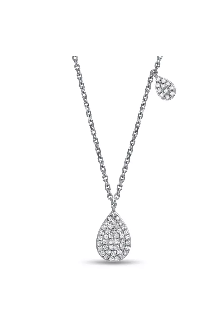 Diamond Teardrop Pendant Petite