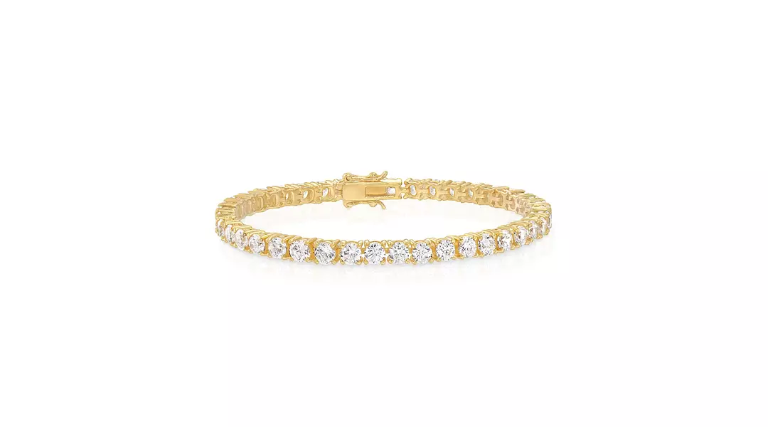 Venus Classic Eco Diamonds Tennis Bracelet Yellow Gold