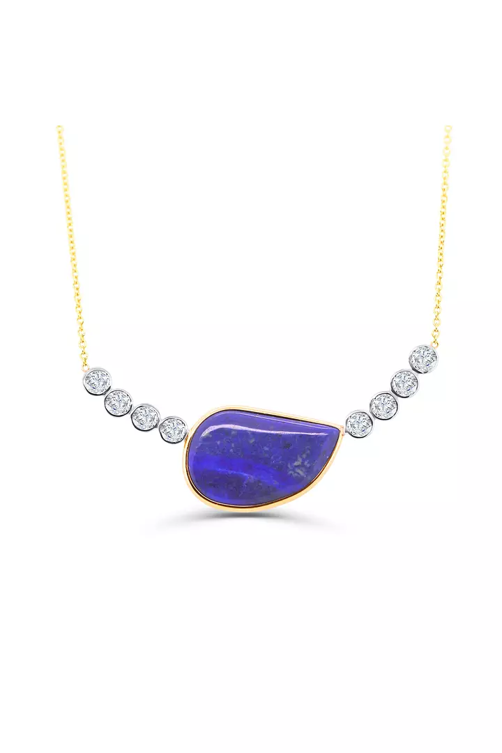 Lapis Dreams Diamond Necklace