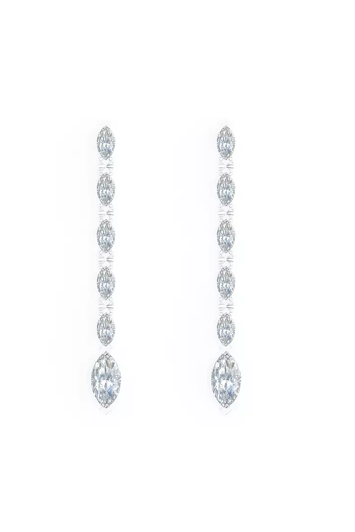 Marquise Eco Diamond Drop Earrings