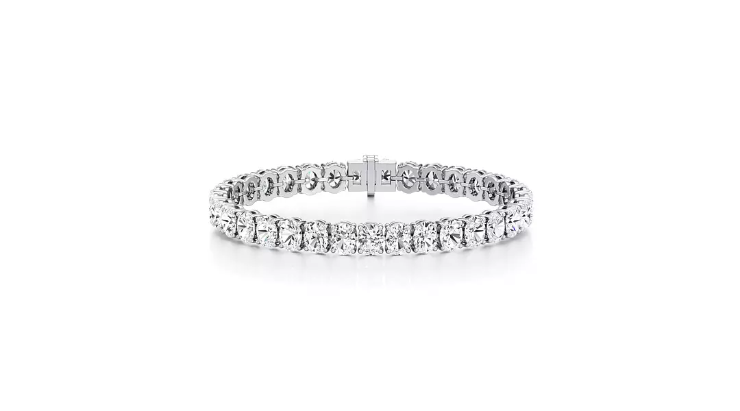 Mega Ovals Eco Diamonds Tennis Bracelet