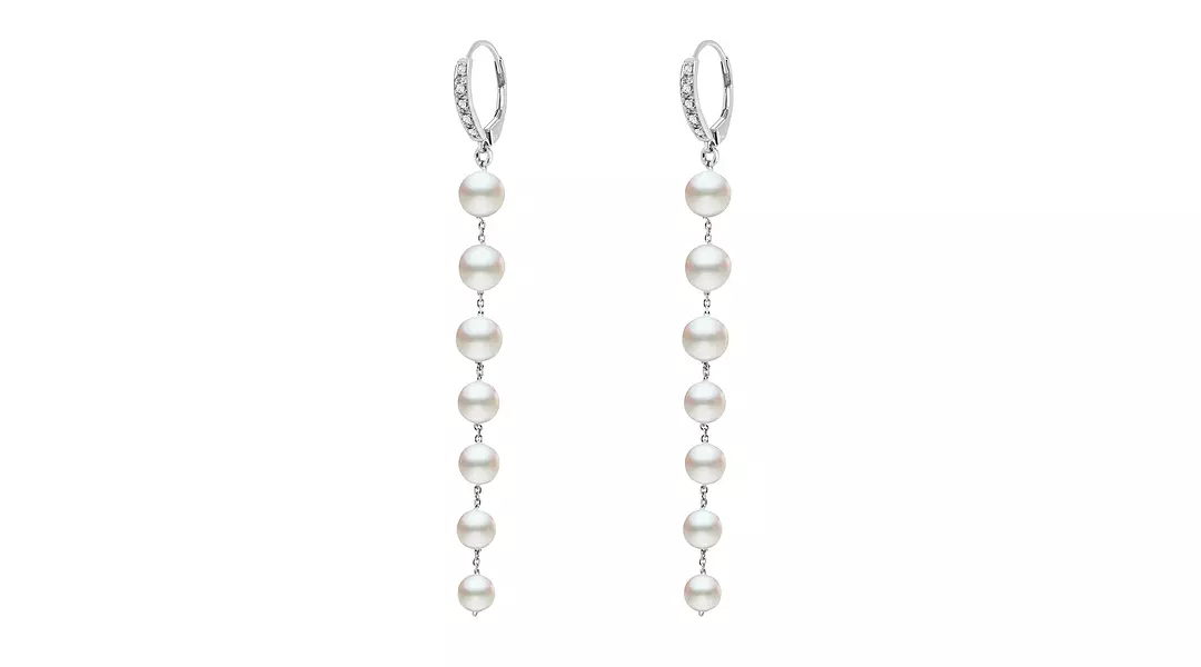 Graduated Cultured Pearl Earrings