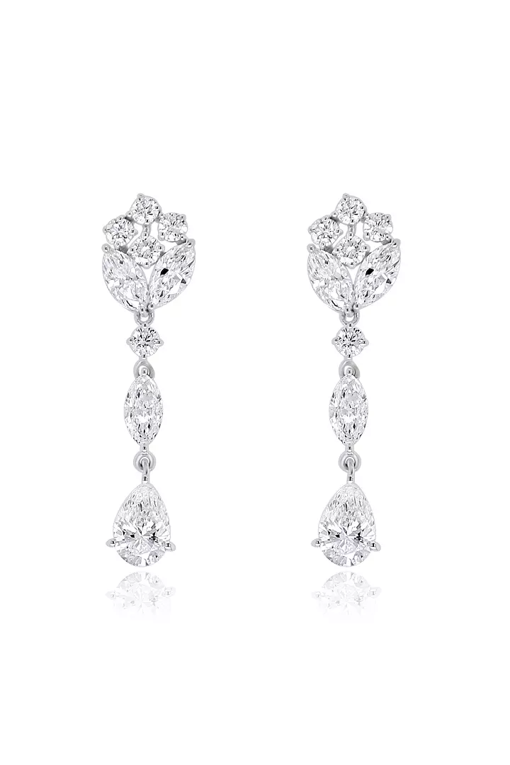 Florette Diamond Drop Earrings