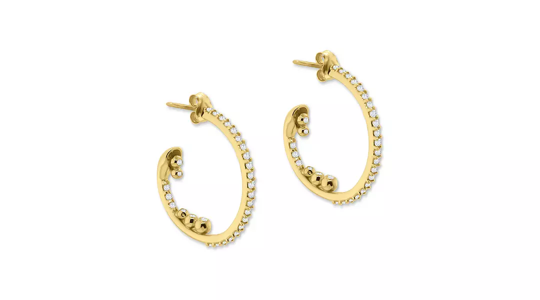 Abundance Diamond Hoop Earrings