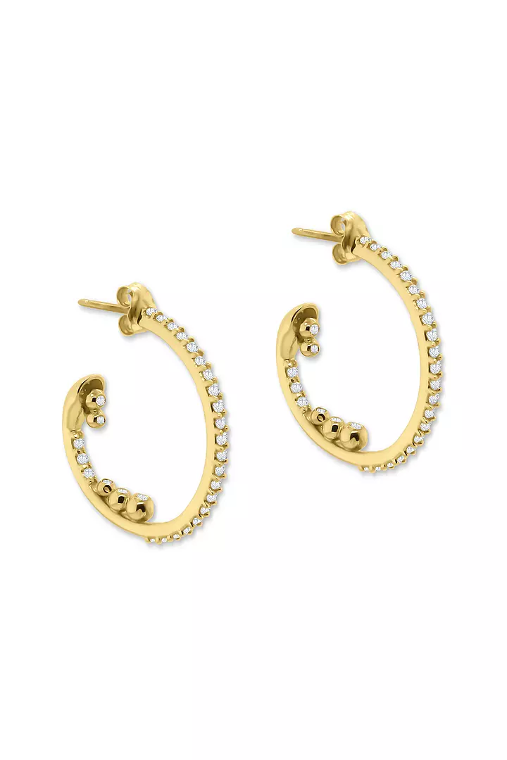 Abundance Diamond Hoop Earrings