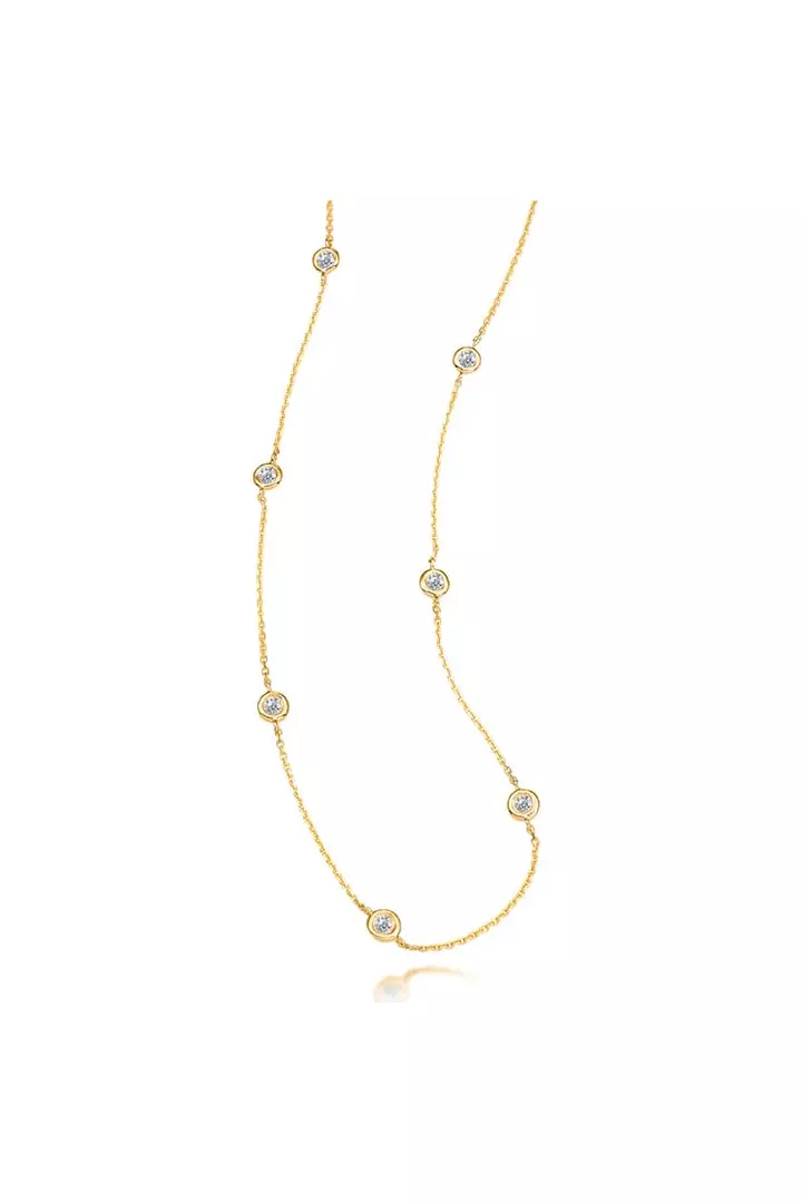 Diamonds by the Yard Station Necklace
